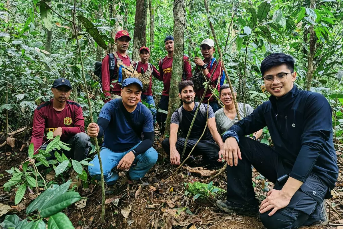 the team grafting rafflesia at the sierra madre land grant in the philippines